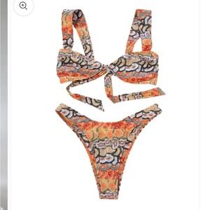 Strawberry Milk Mob Tiger Tail Bikini Bottom